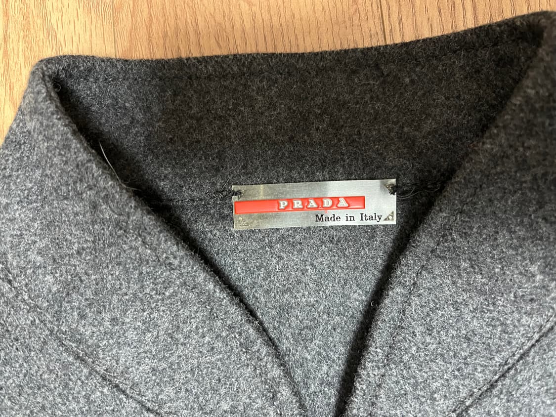 프라다 Prada 울 아노락 자켓 사이즈 M 상품이미지5