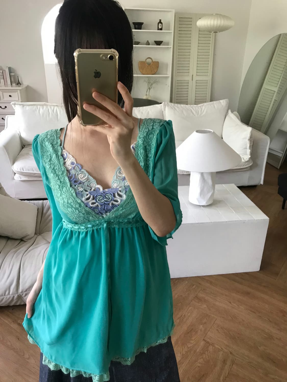 vintage lace blouse 상품이미지1