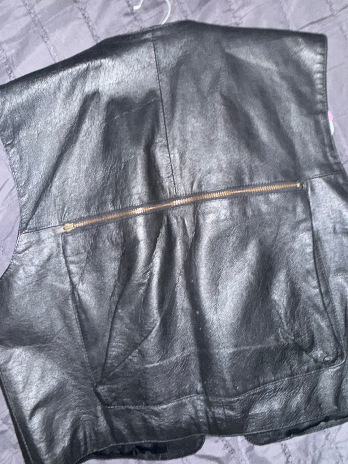 90‘s leather vest 상품이미지2