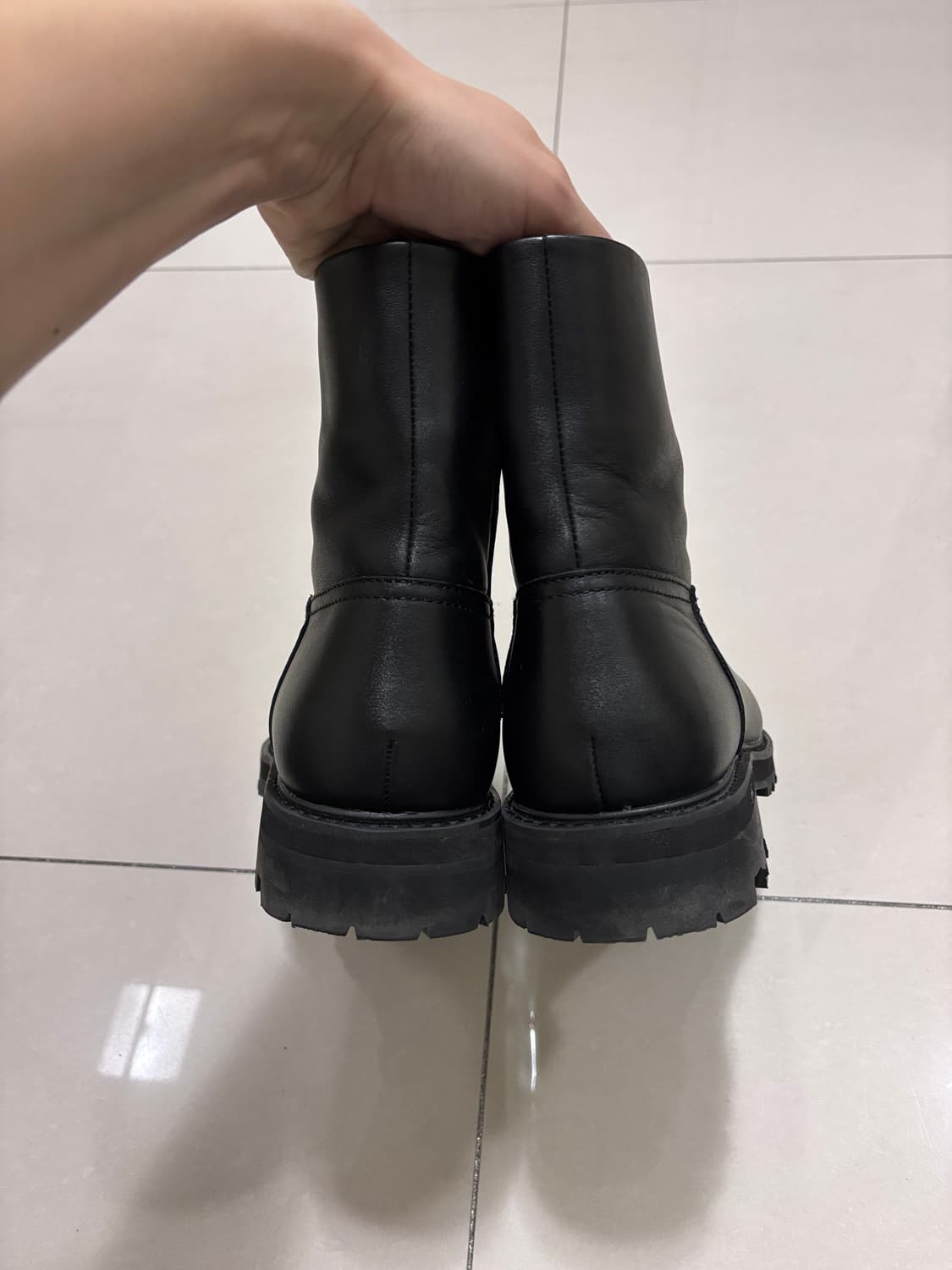 265 자라 니콜슨 콜라보 비브람 가죽 앵클 부츠 EUR 41 상품이미지3