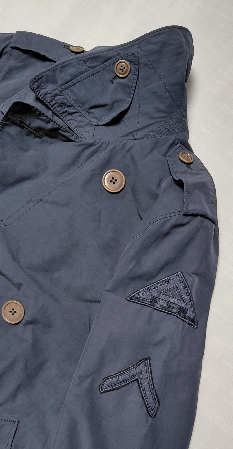[정품] Ralph Lauren 네이비 밀리터리 패치 트렌치코트 (7) 상품이미지2