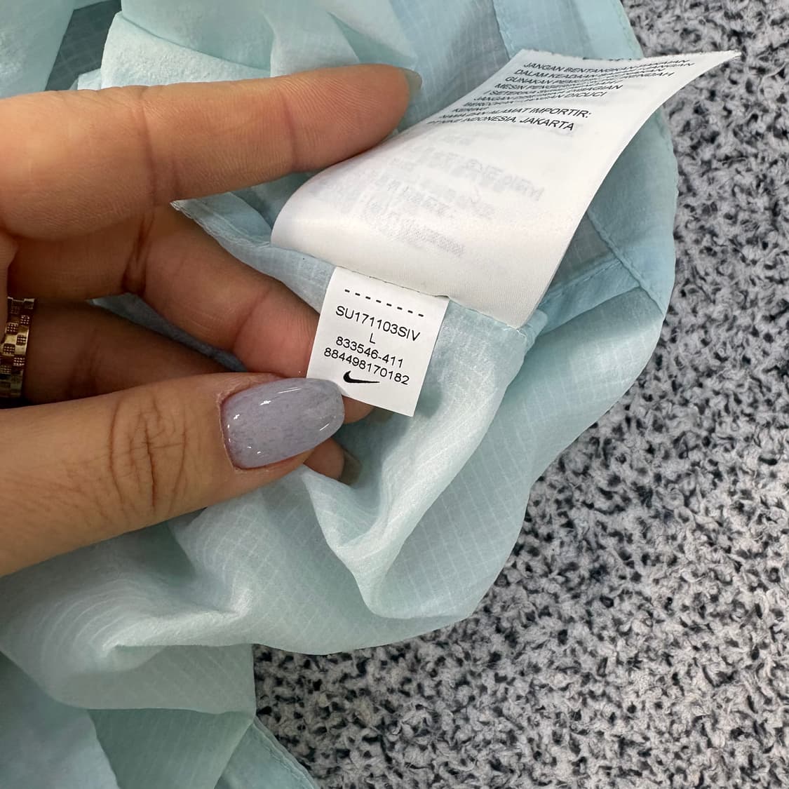 L 나이키  경량 후드 바람막이 자켓 0304J 상품이미지4