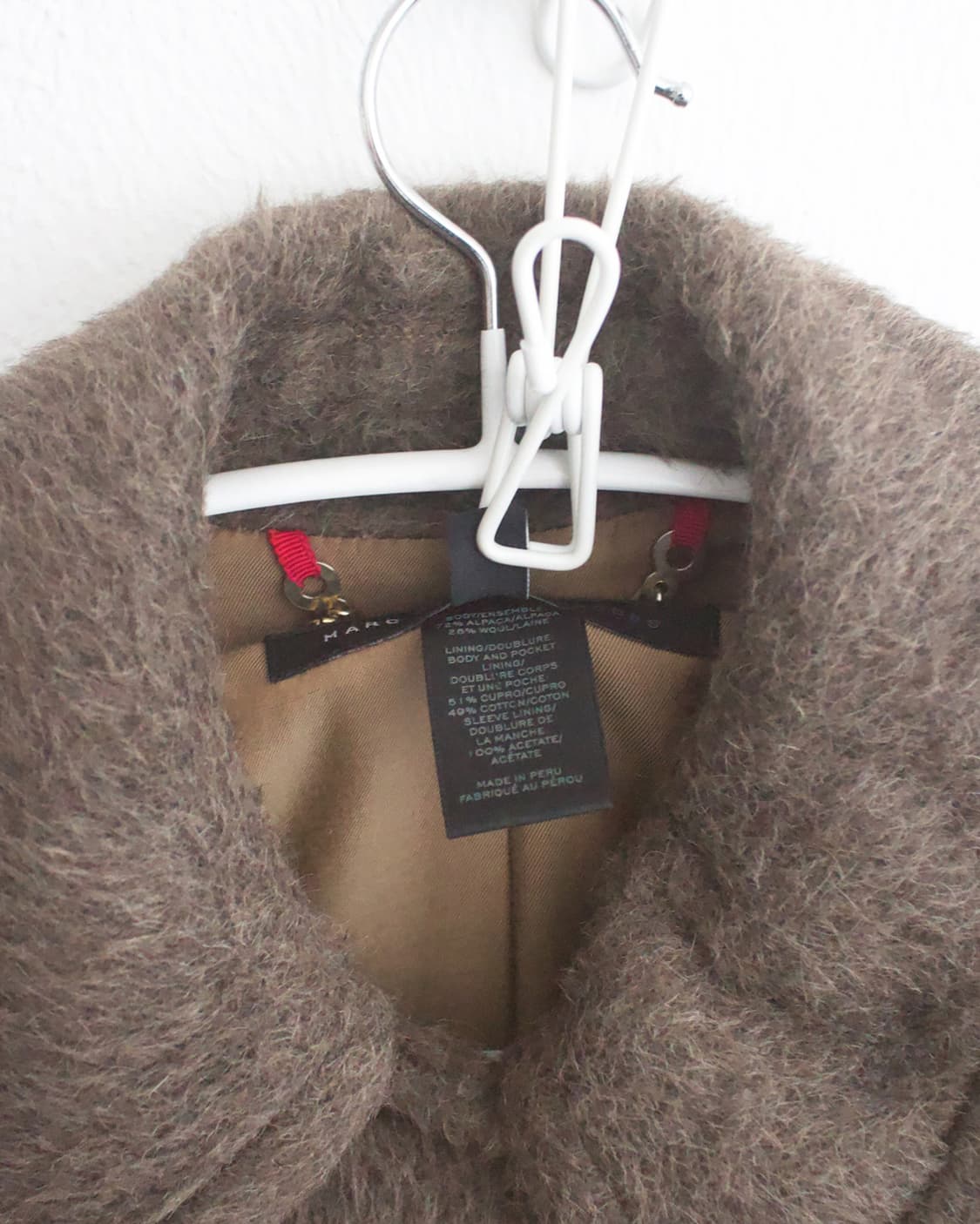 hairy alpaca wool duffle coat 상품이미지4