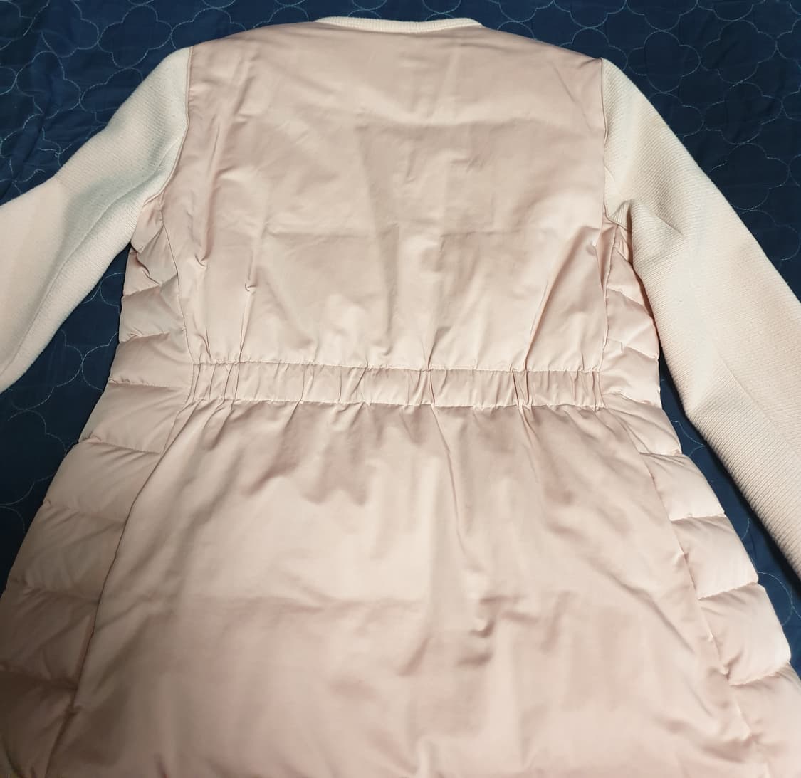 시슬리 우먼스 니트 경량 다운 집업자켓 라이트핑크 (S) 상품이미지3