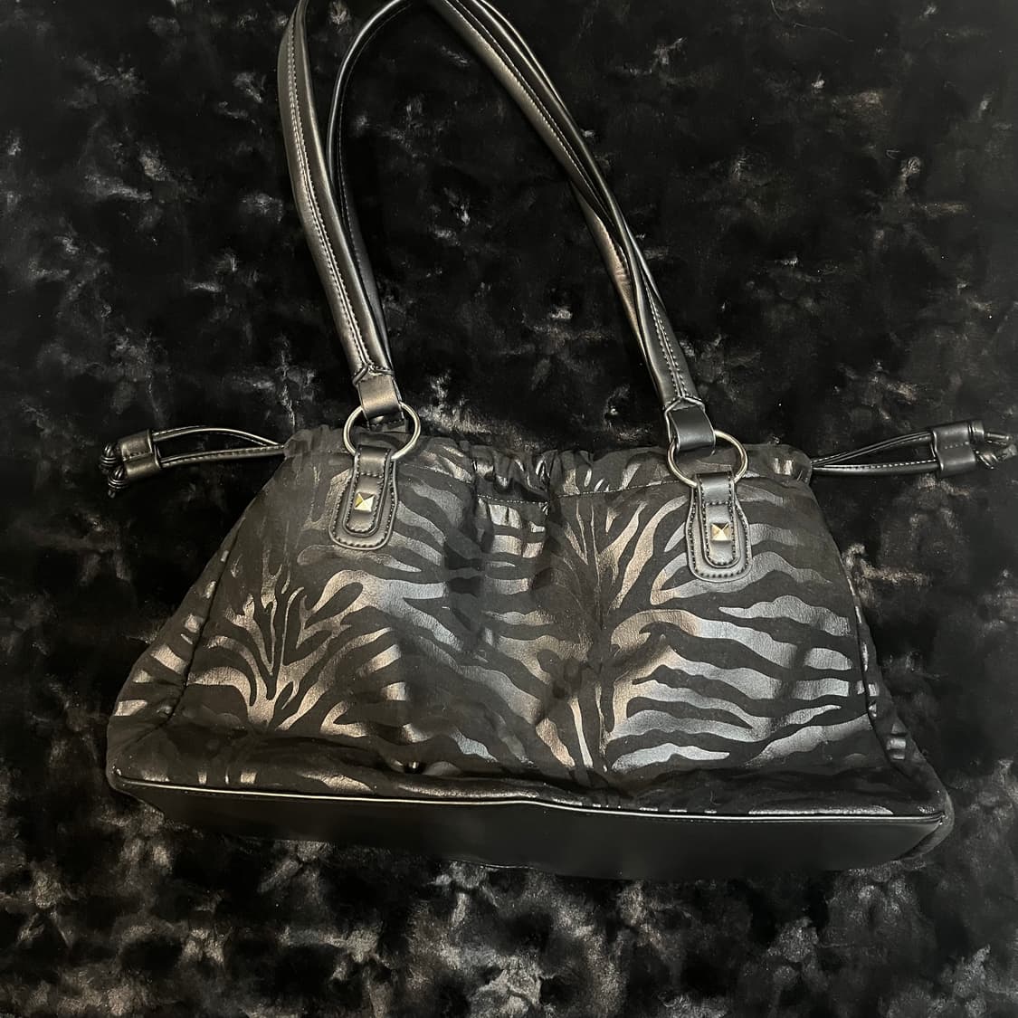 빈티지 지브라 펑크 솔더백 갸루  상품이미지2