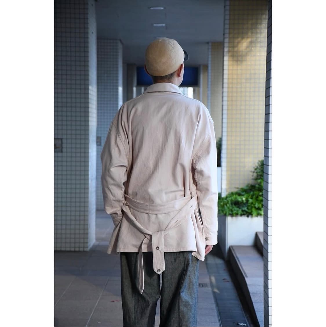 [M] 나이스네스 WILDE 코튼 실크 헤링본 풀오버 셔츠 상품이미지4