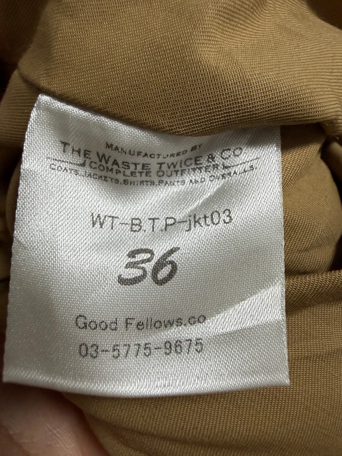 Waste Twice & Co 레더 슬리브 바시티 자켓 상품이미지4