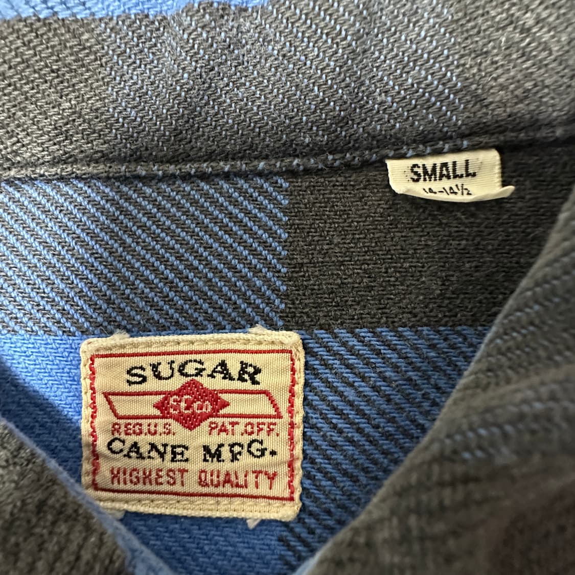 SUGAR CANE work shirt blue 상품이미지3
