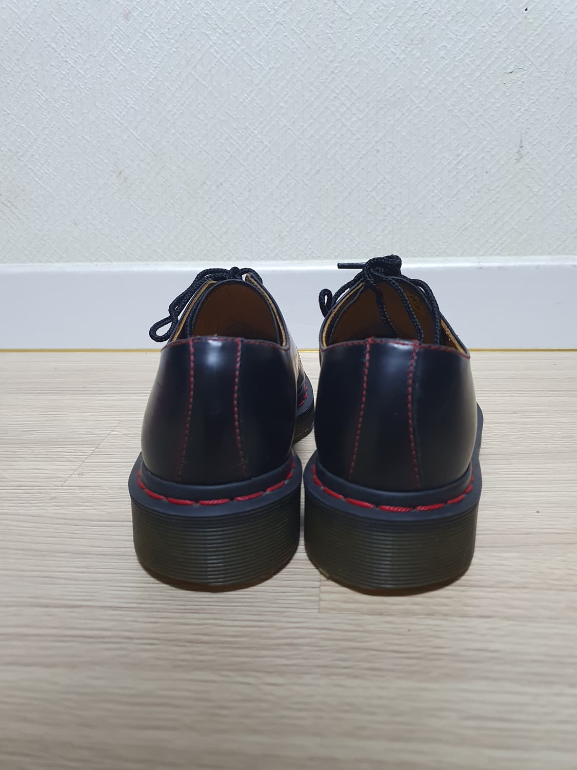 닥터마틴 1461 블랙 레드 스티치 220 상품이미지5