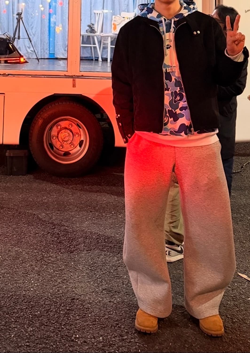 베이프 ABC 풀오버 후드티 상품이미지2