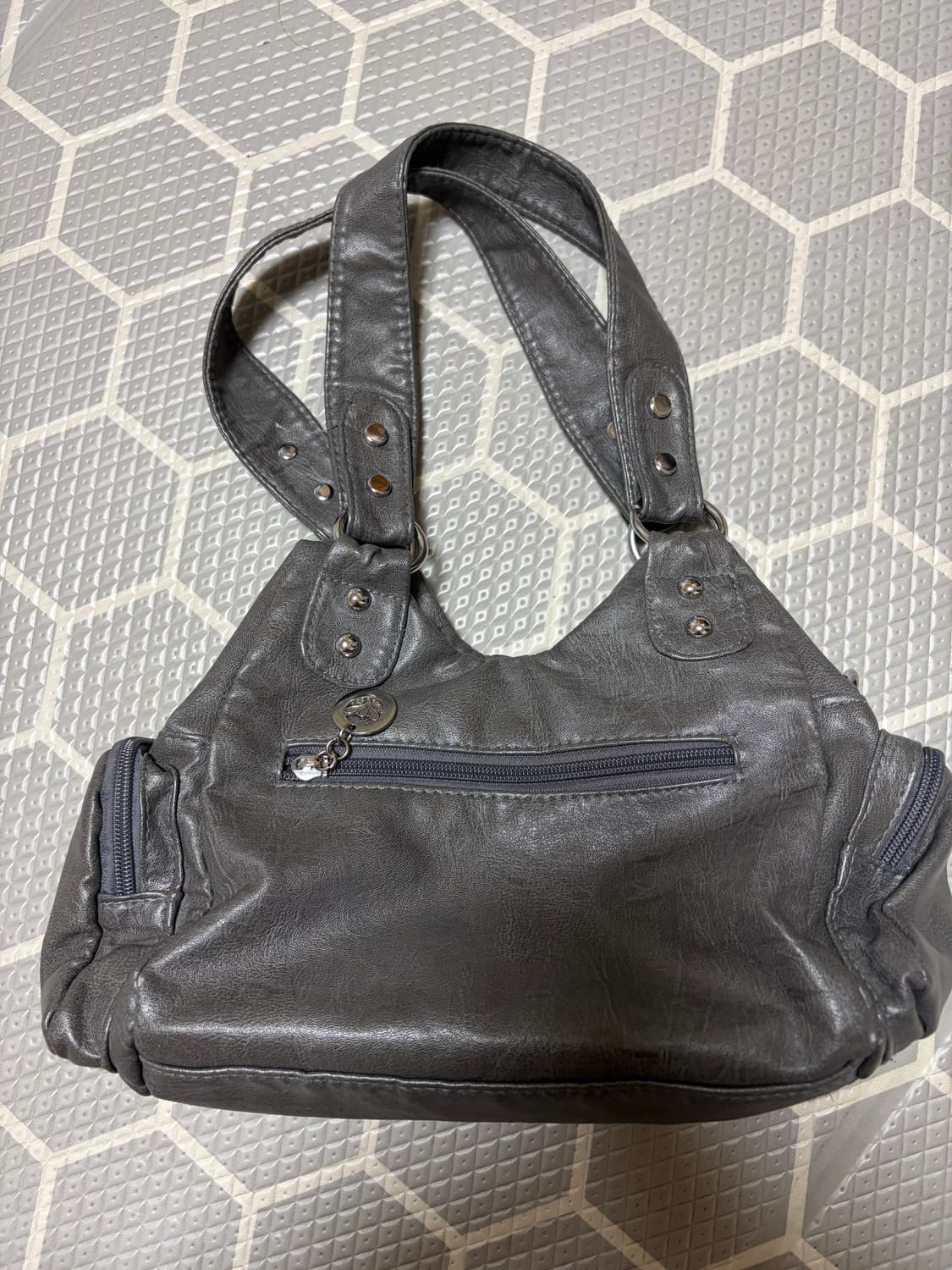 일본 빈티지 숄더백 그레이 상품이미지2