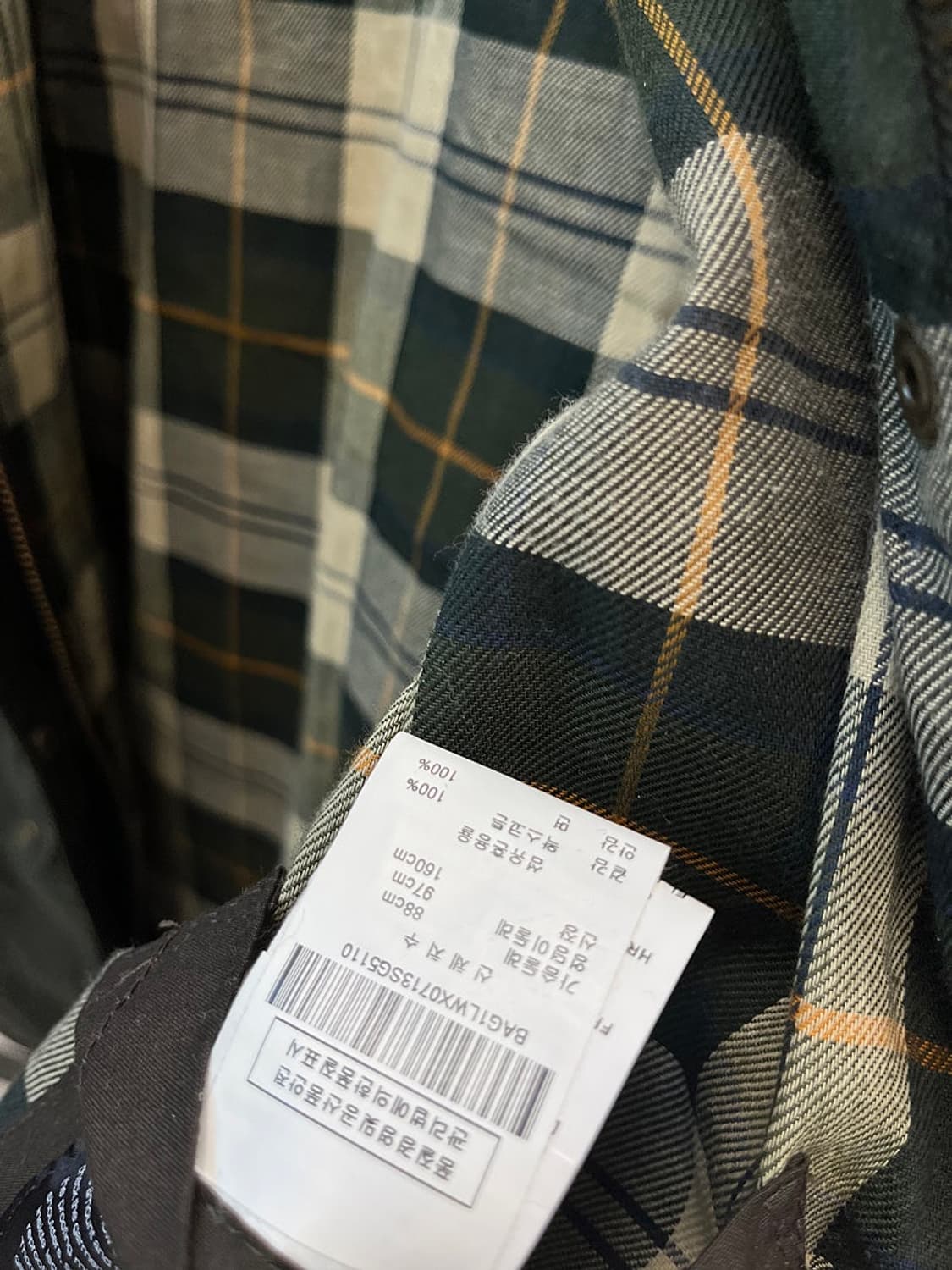 여) 바버 비데일 후드 왁스자켓  상품이미지8