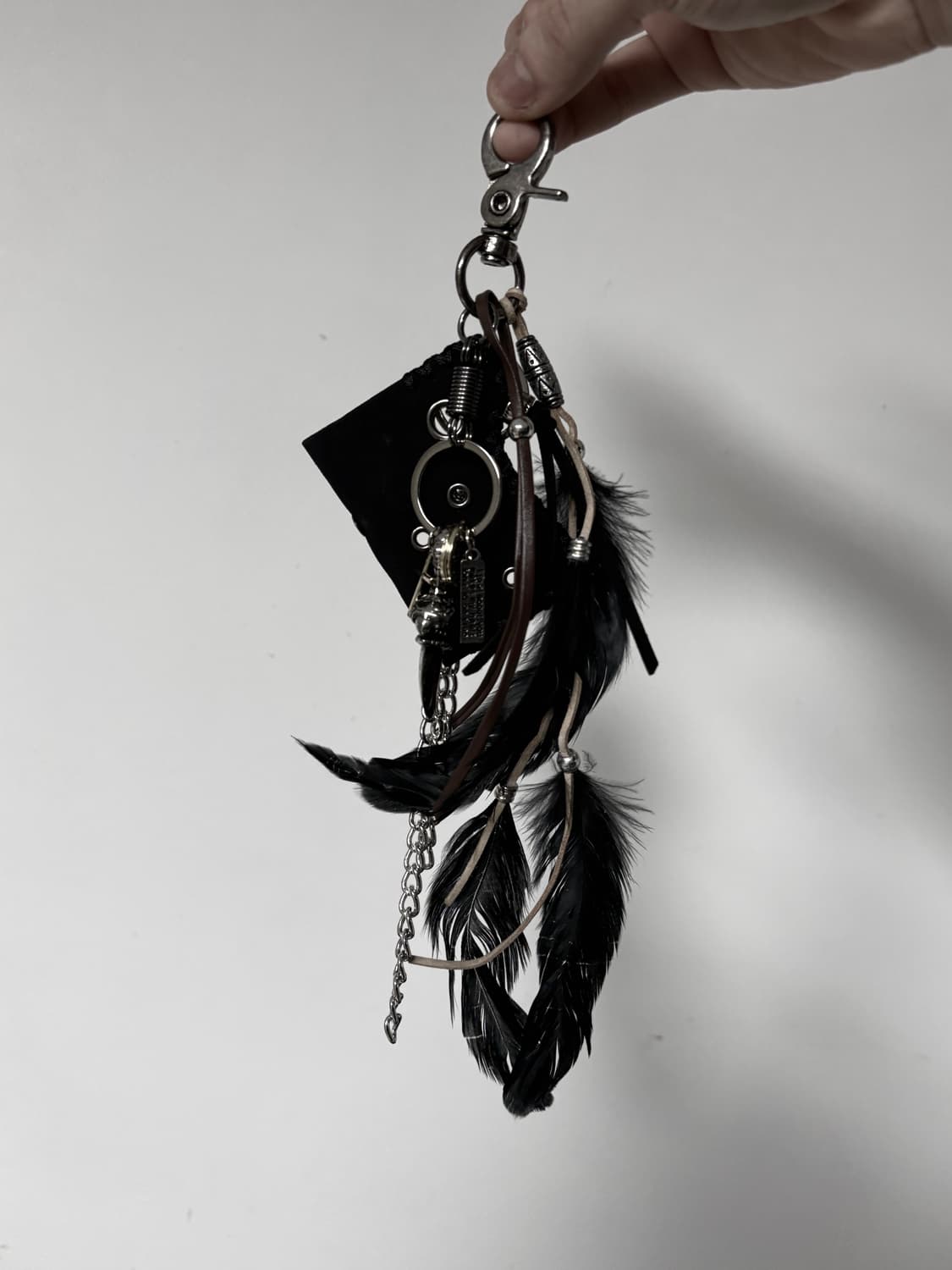 Gothic punk v-kei feather metal charm 상품이미지2