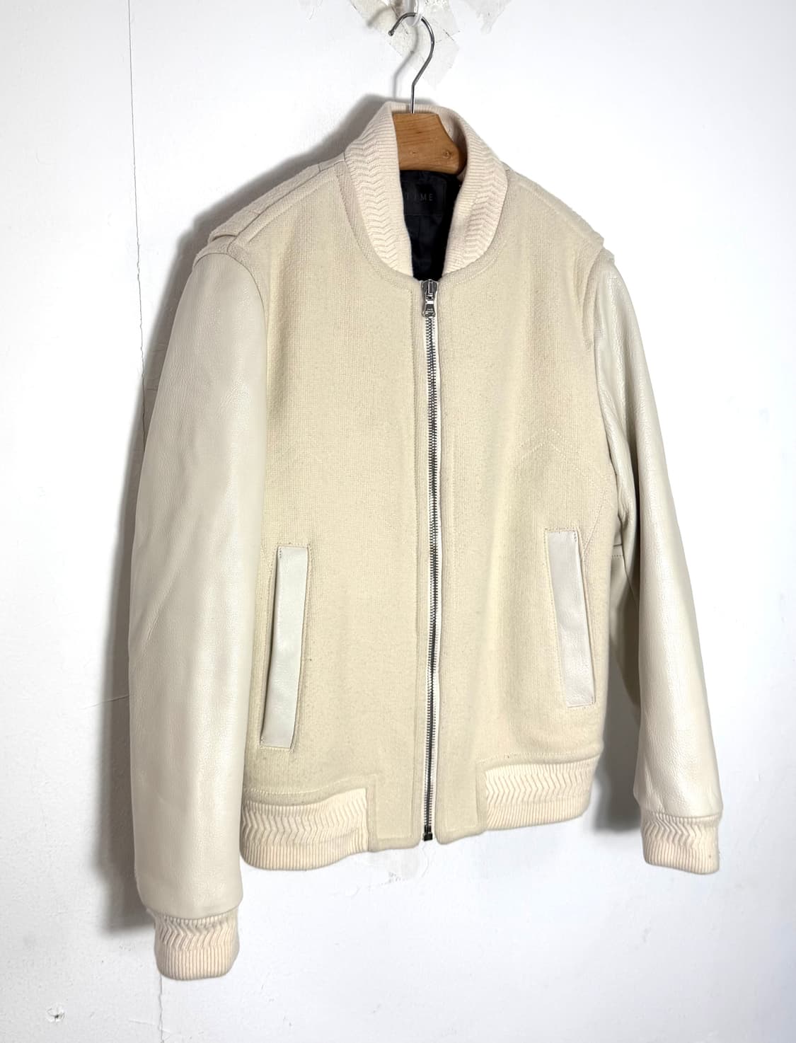 타임옴므 가죽자켓 레더자켓 타임자켓 타임옴므자켓 바시티자켓 상품이미지1