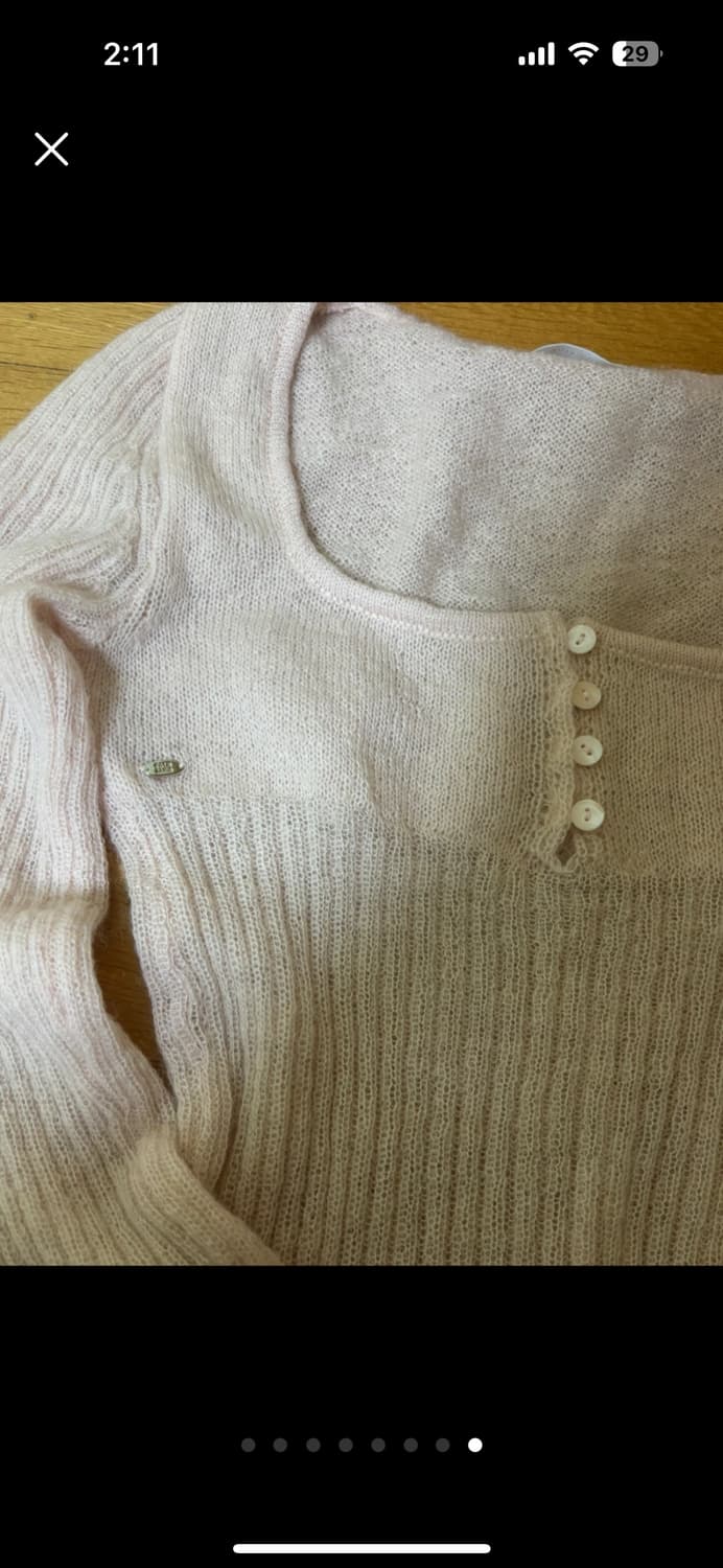 페일제이드 헤어리 릴리 니트 핑크 상품이미지6