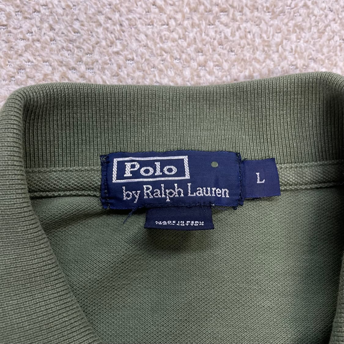폴로 랄프로렌 빅 포니 카라티 카키그린 상품이미지3