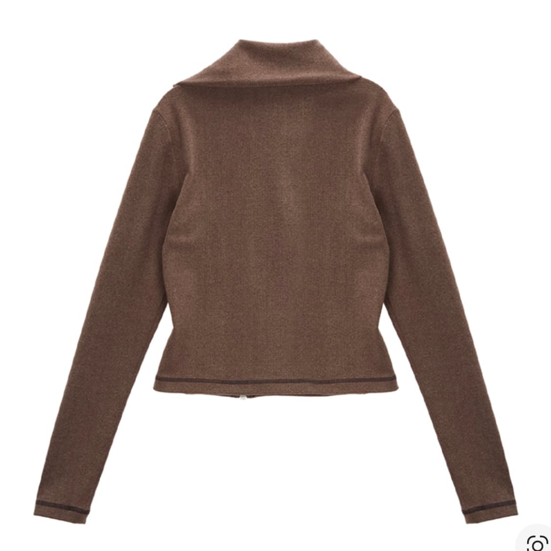 마뗑킴 SHAWL COLLAR JERSEY CARDIGAN COCOA 상품이미지2