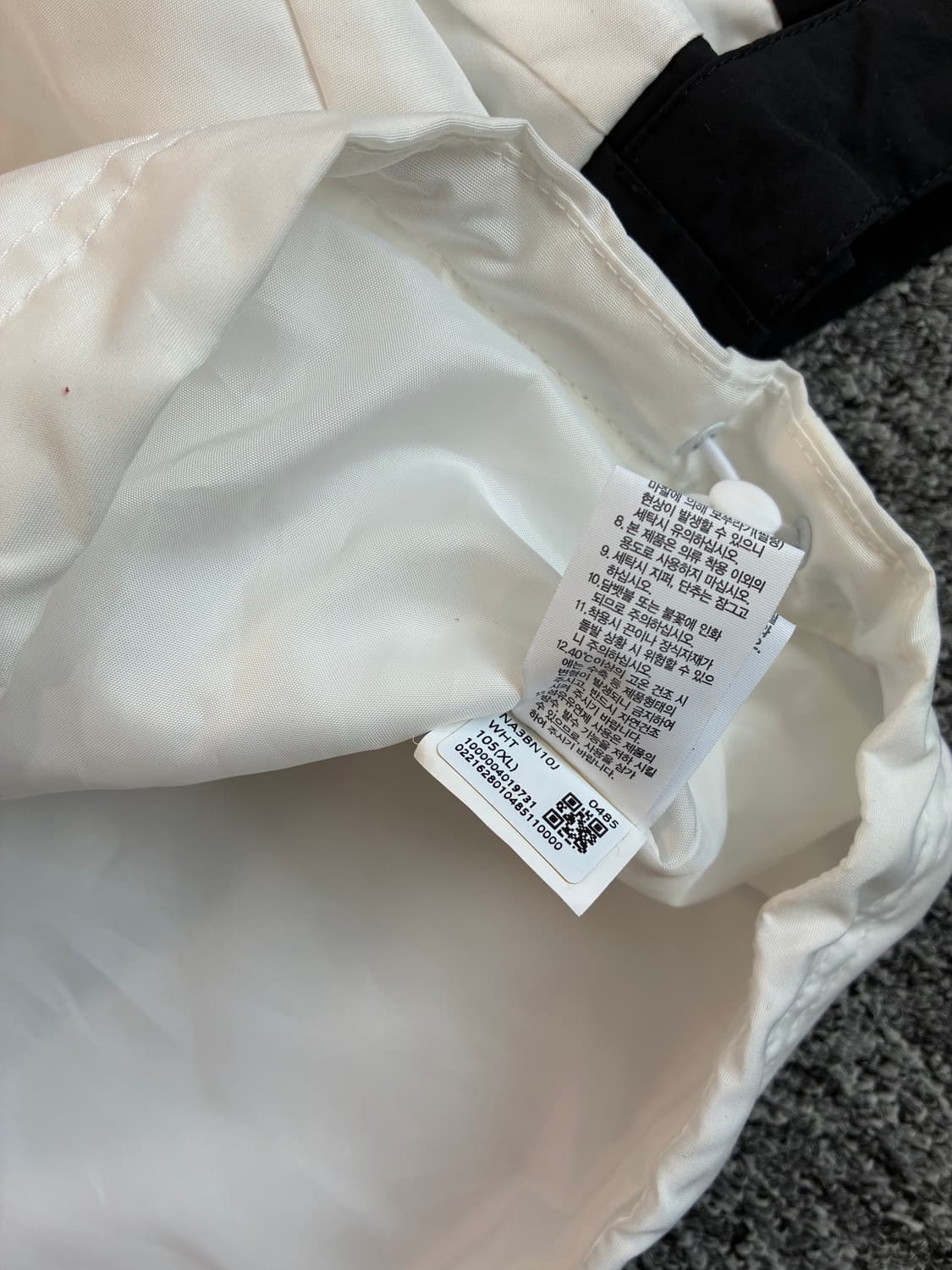 노스페이스 블랙 화이트 아노락 자켓 XL 상품이미지10