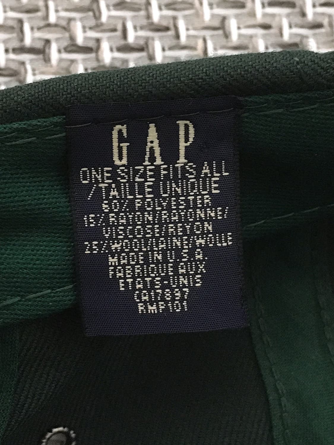 90s USA made spell-out wool blended caps 상품이미지5