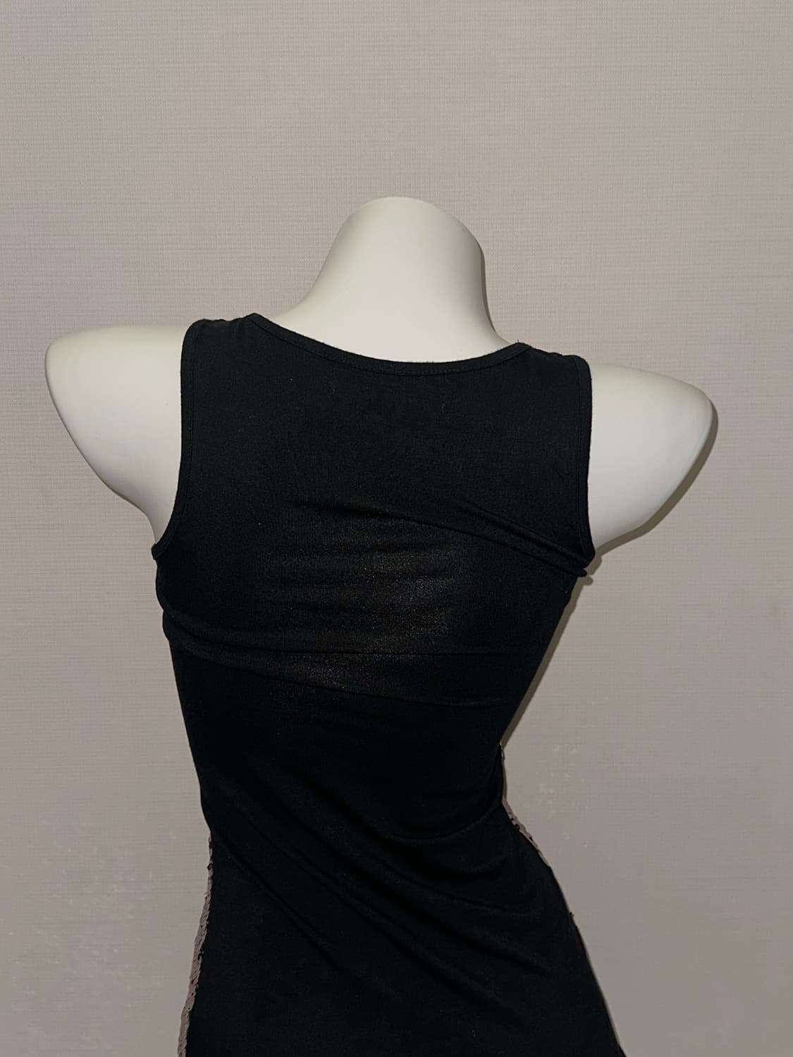 빈티지 블랙 스팽글 슬리브리스 탑 상품이미지6