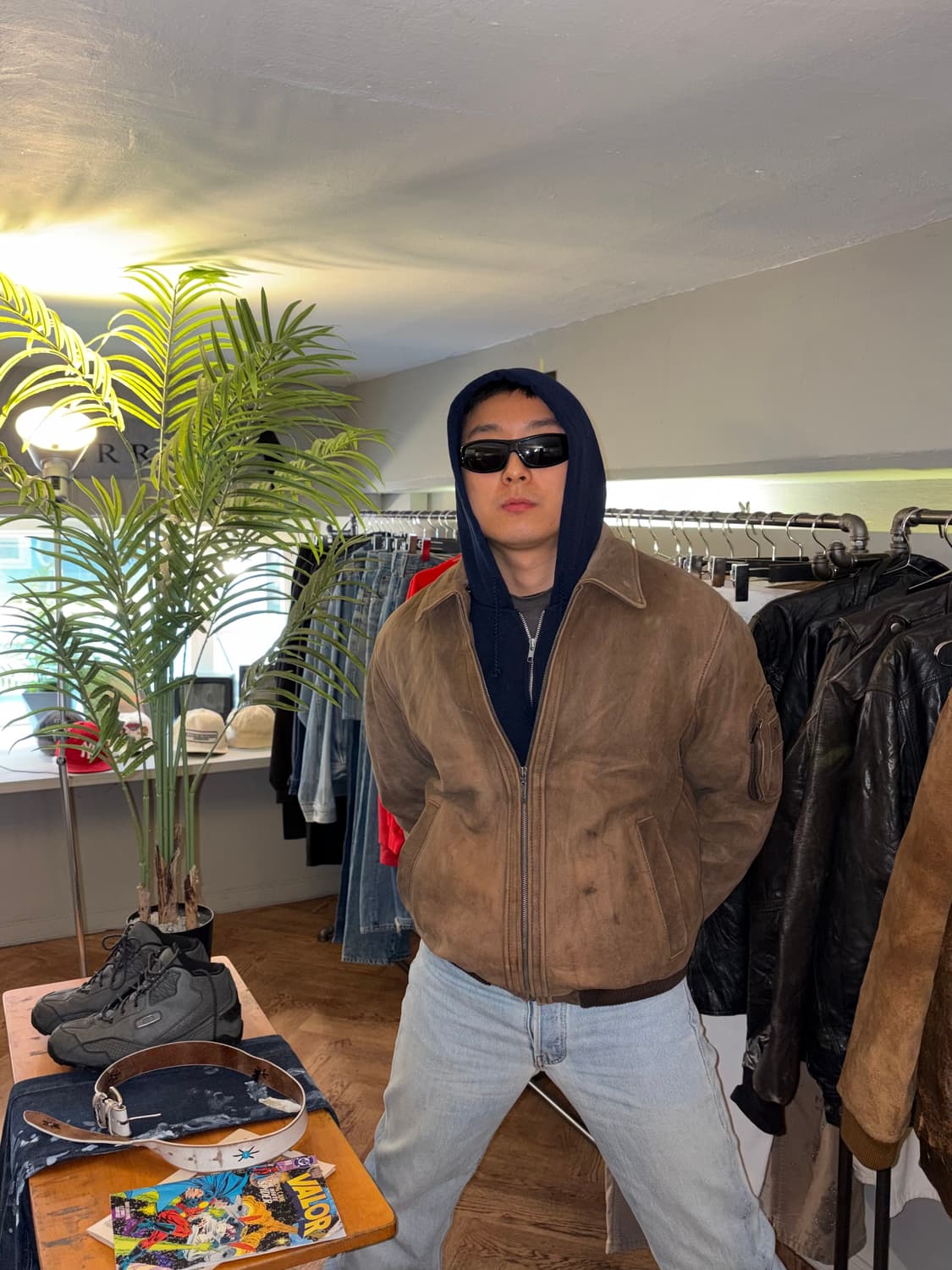 90’s Jako genuine leather bomber jacket  상품이미지1