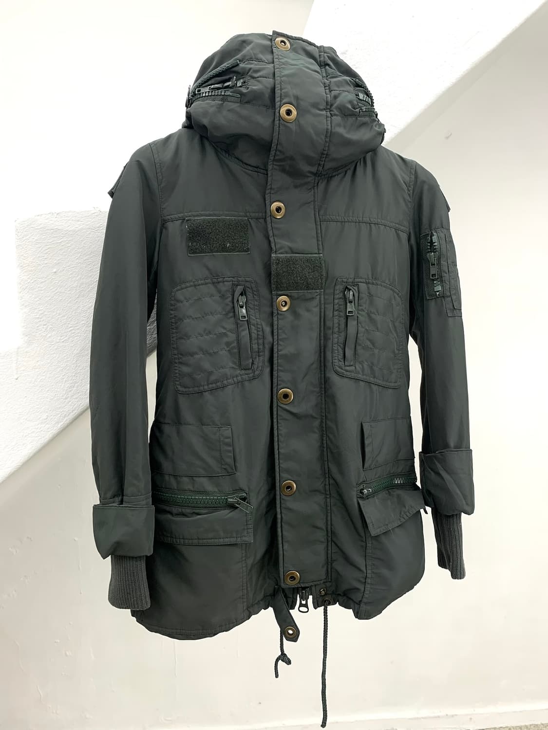 Sly khaki bono high-neck strap coat  상품이미지6