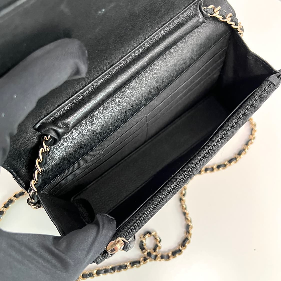 샤넬 마드모아젤 WOC 체인 크로스백 블랙 상품이미지10