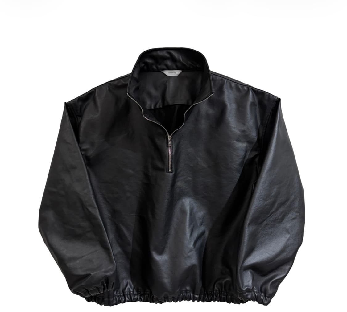 2 논노드 하프집 코티드 데님 블랙 미개봉 새제품 판매 상품이미지1