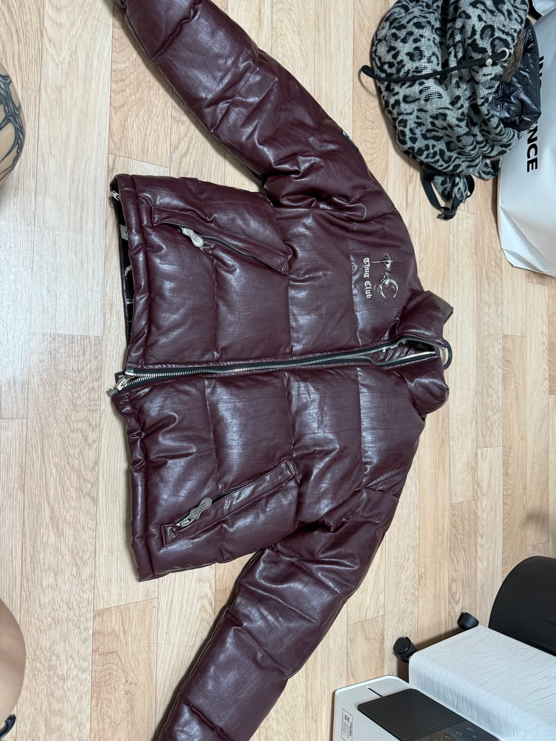 떠그클럽 패딩 퍼플 사이즈1 상품이미지3