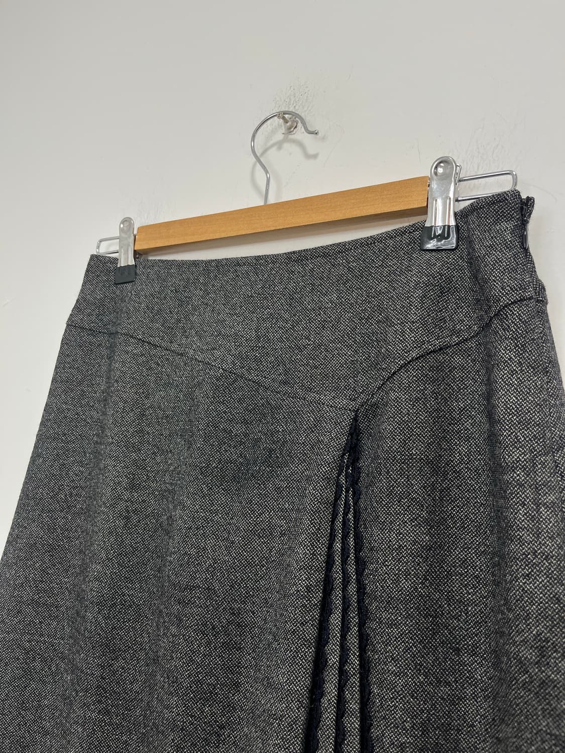 일본 빈티지 레이스 레이어드 플리츠 미디스커트  상품이미지3