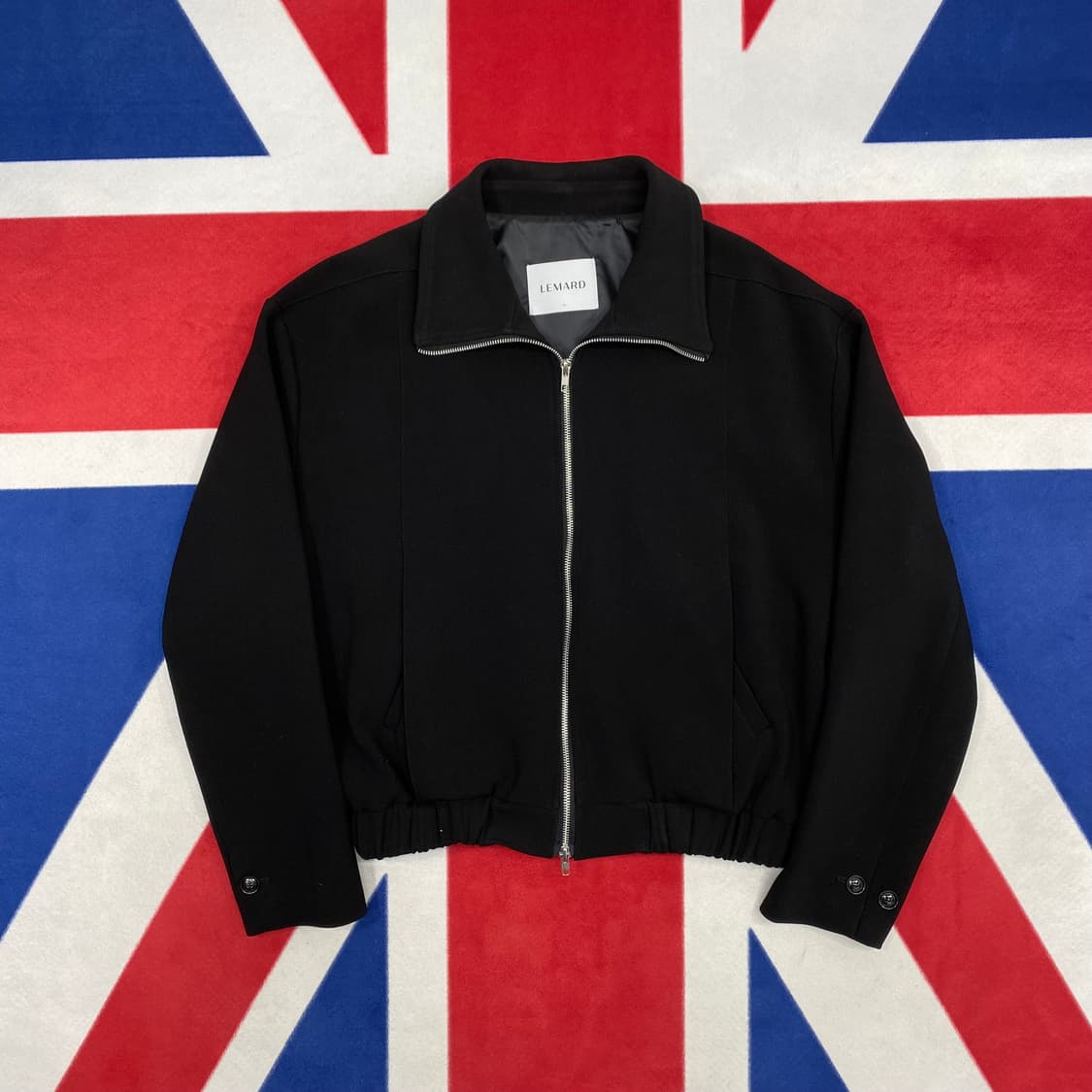 르마드 오버핏 절개 하이넥 숏자켓 3 실측 XL 상품이미지1