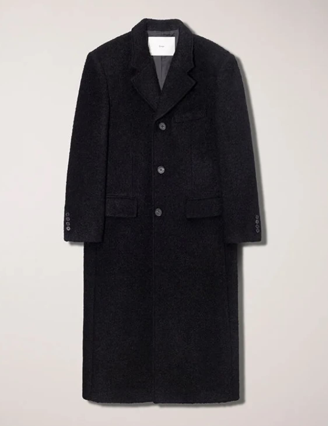 던스트 블랙 부클 울 코트 M (유니섹스) 상품이미지5