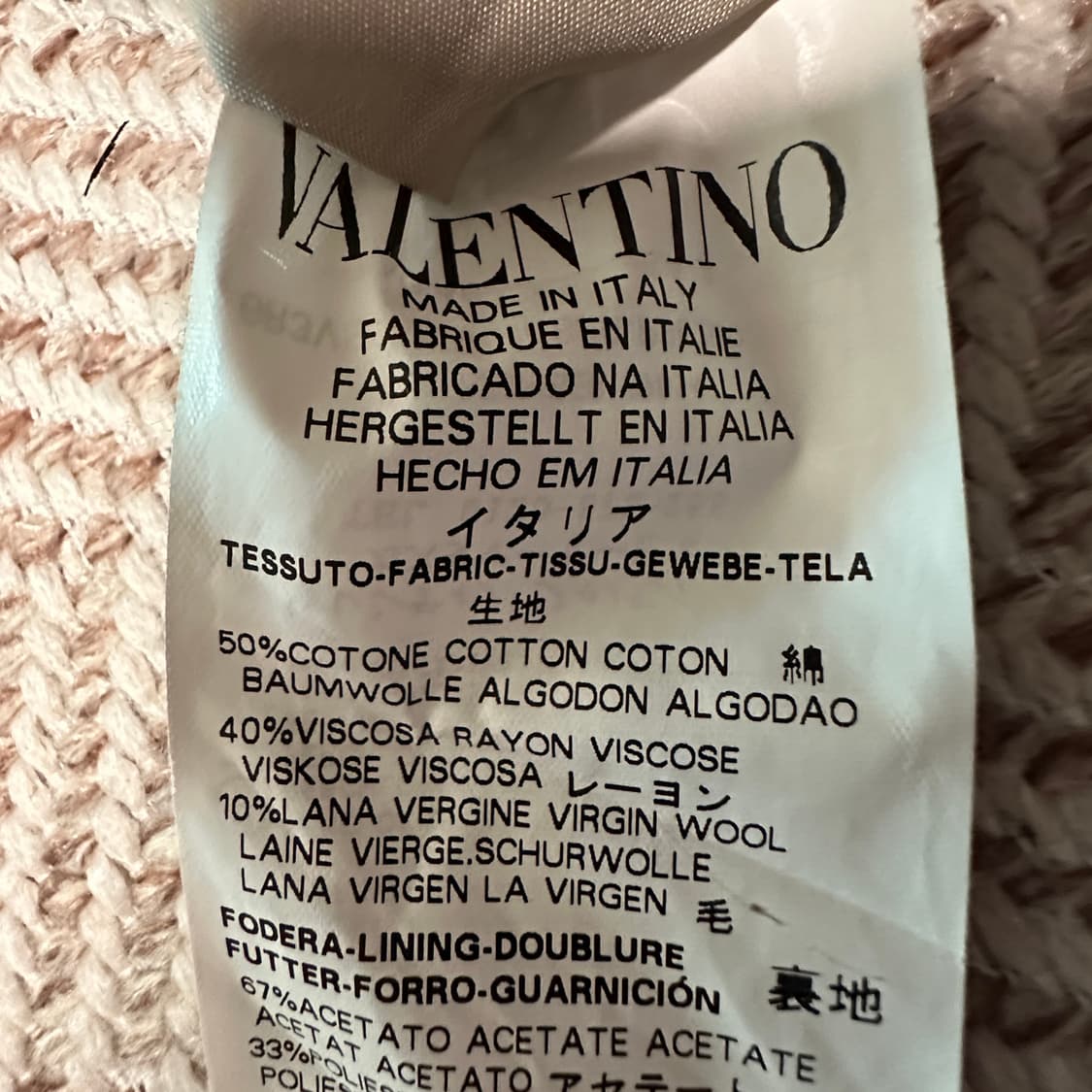 VALENTINO red italy made tweed onepiece 상품이미지4