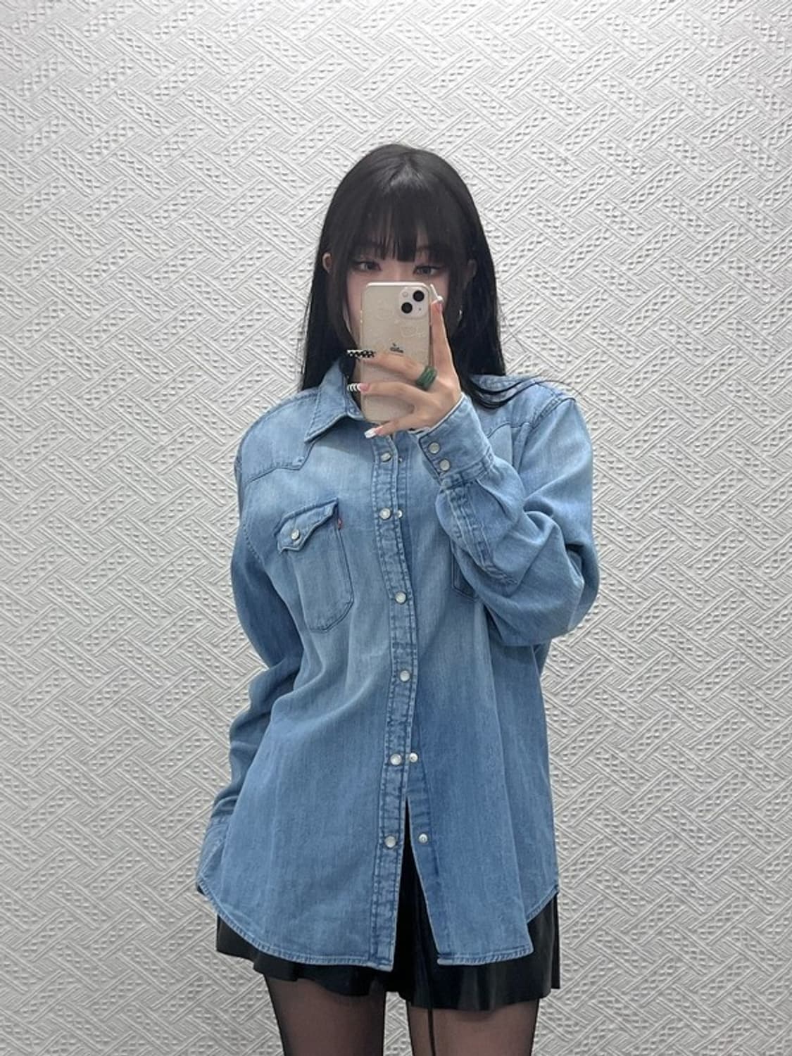 리바이스 빈티지 컨트리 웨스턴 데님 버튼 셔츠 L C10101 상품이미지2