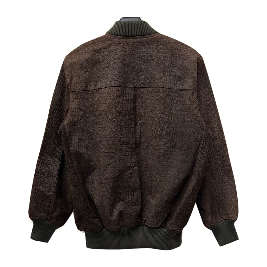 90s 트래퍼 빈티지 악어패턴 블루종 래더 자켓 L~XL 상품이미지2
