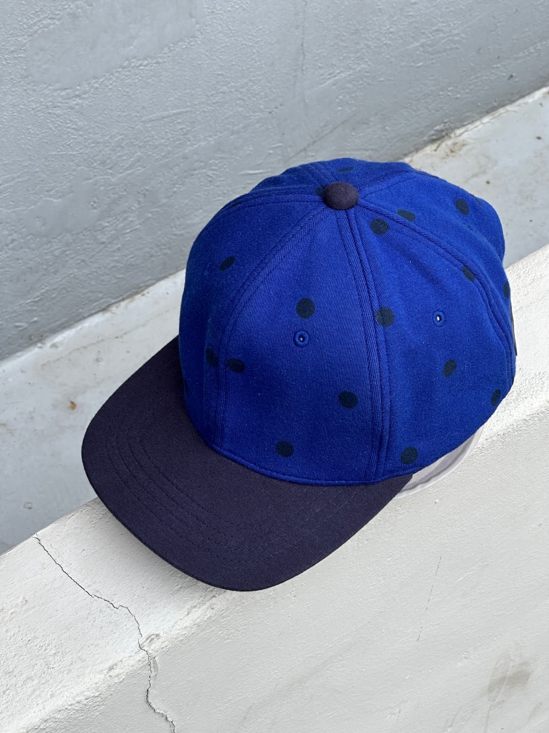 [F] 빈폴 도트패턴 블루네이비 볼캡 모자 상품이미지2