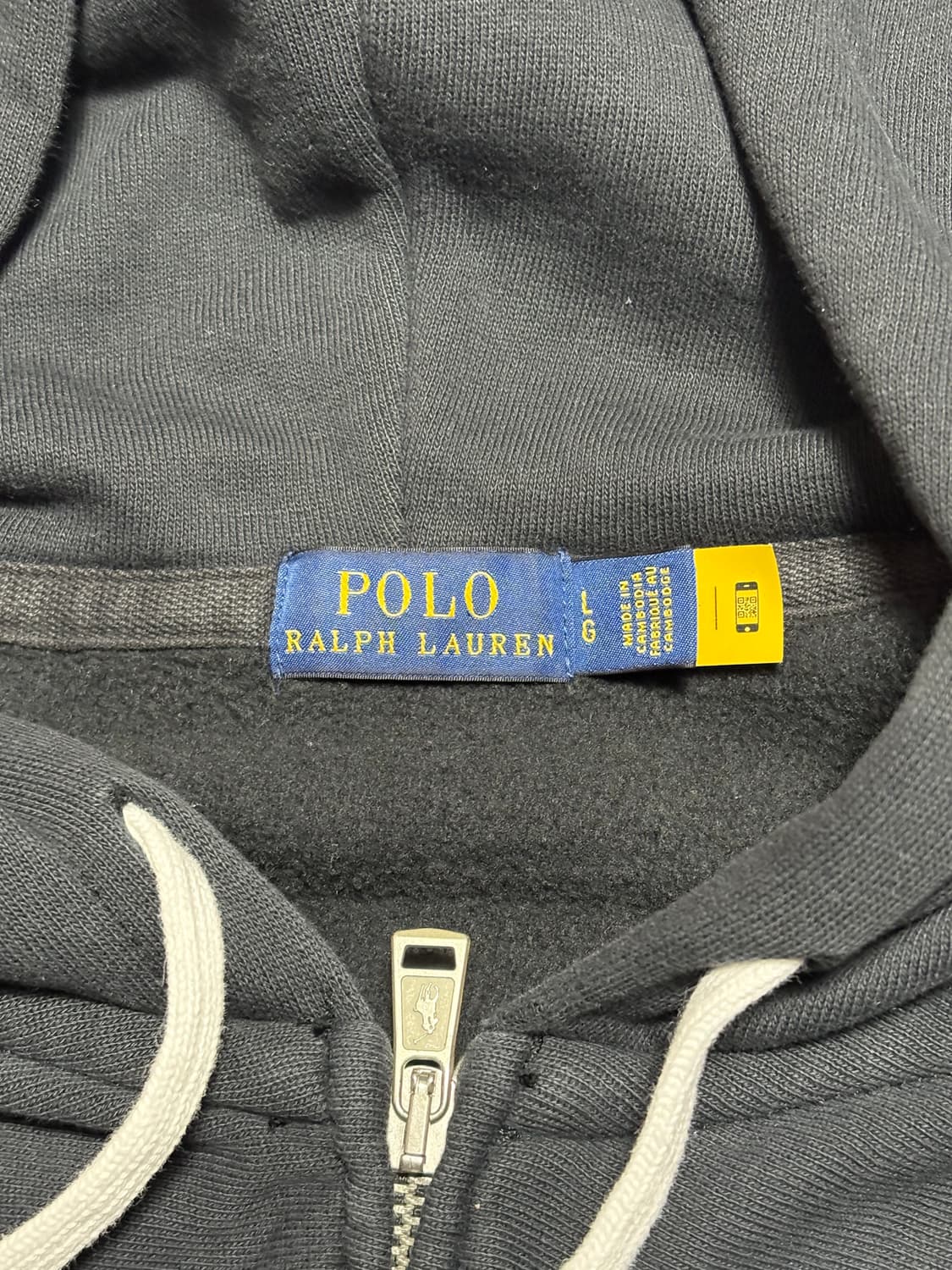 L 폴로랄프로렌 블랙 후드 집업 상품이미지4