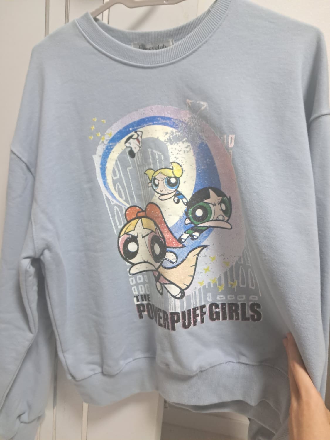 네스티팬시클럽 파워퍼프걸 블루 스웻셔츠 상품이미지1