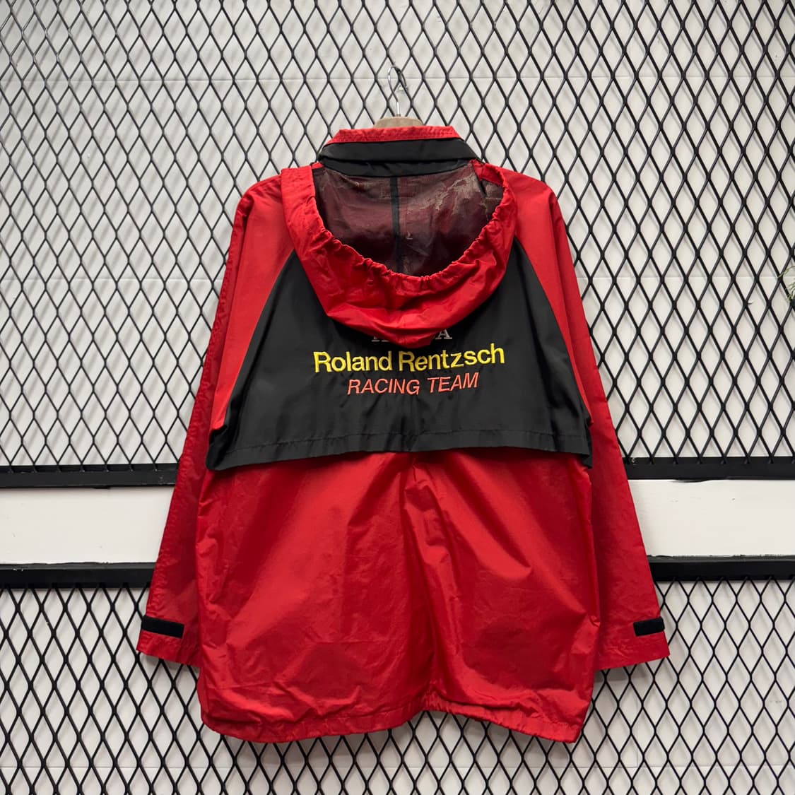 00s 혼다 레이싱 X 롤란드 렌츠치 레이싱 팀 윈드브레이커 레드 블랙 상품이미지2
