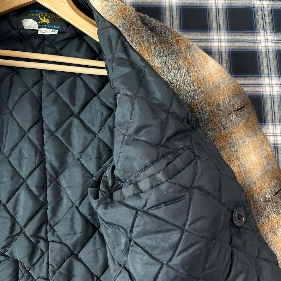 90s spiewak 플란넬 피코트 (조니뎁 플란넬) 상품이미지5