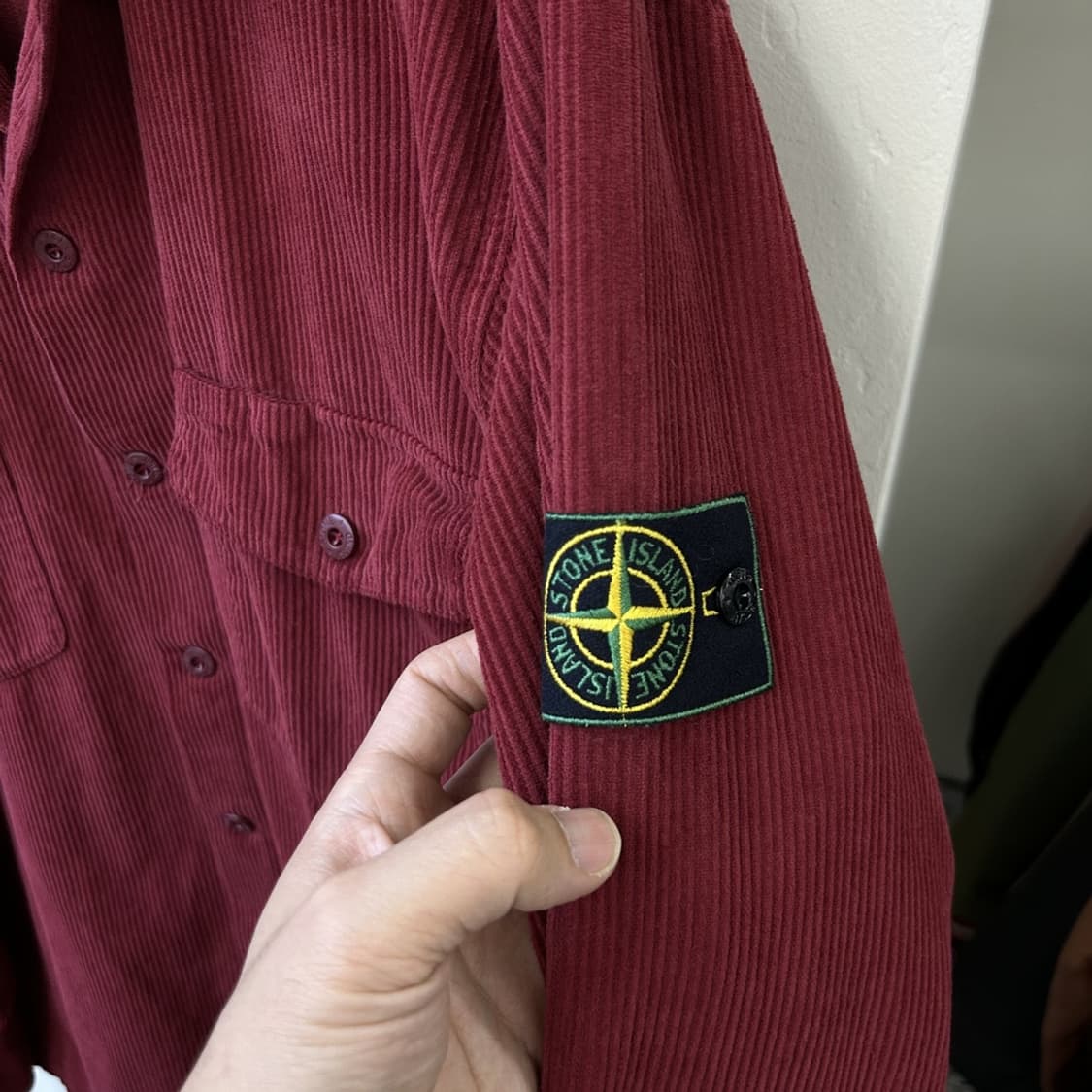 15517 - 90s 스톤아일랜드 코듀로이 와펜 셔츠 상품이미지3
