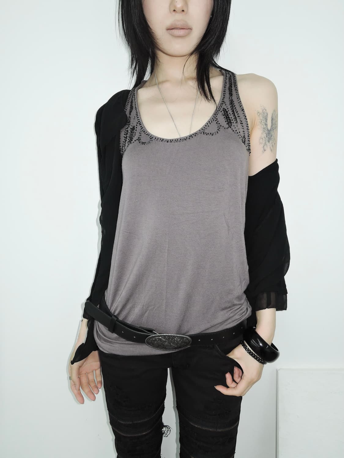 Beaded Tank Top 상품이미지1