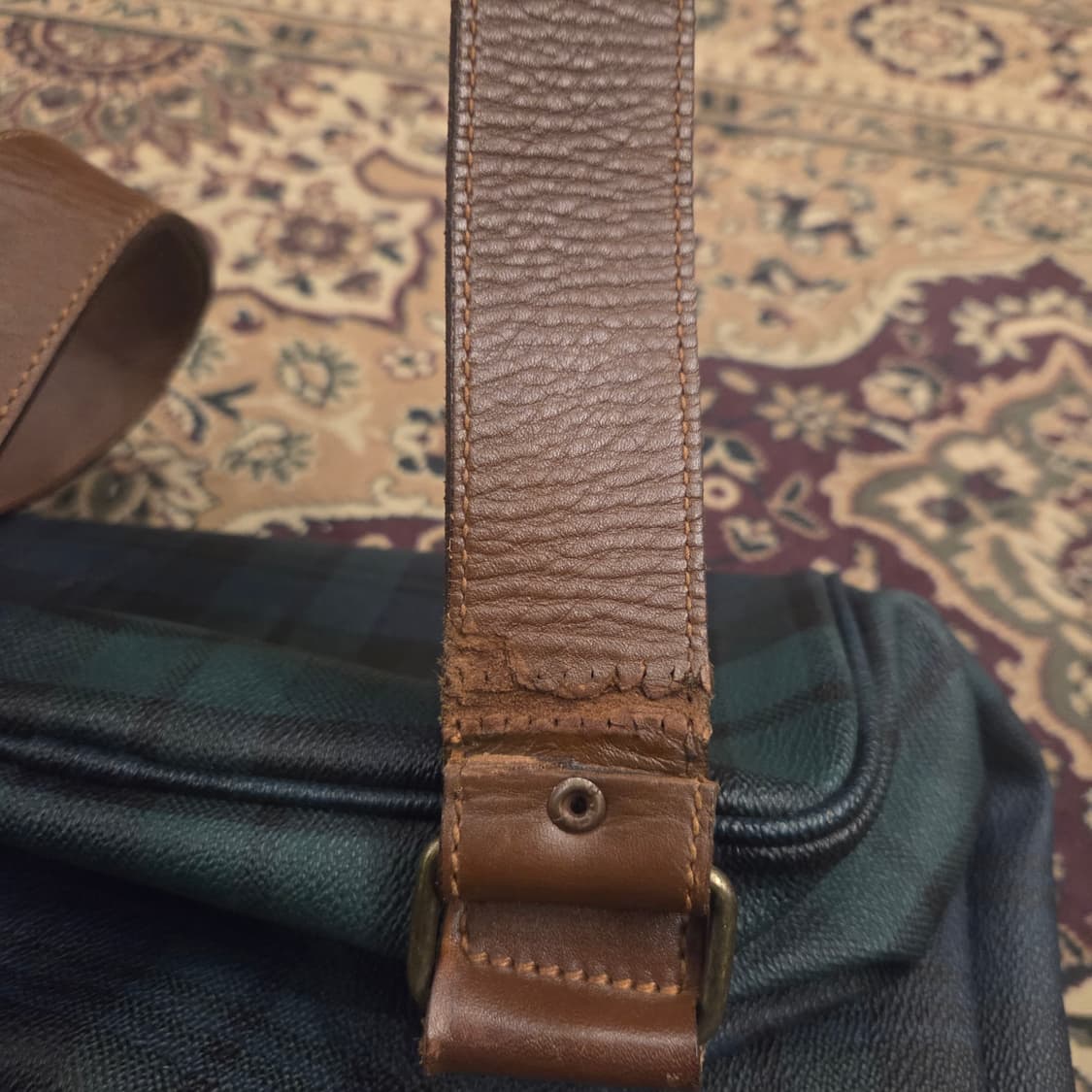 폴로 블랙와치 체크 백팩 럭색 상품이미지7