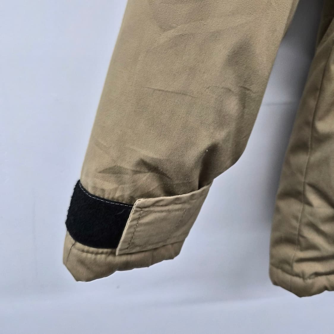 노스페이스 카키 오렌지 배색 패딩 점퍼 남성 S 상품이미지3