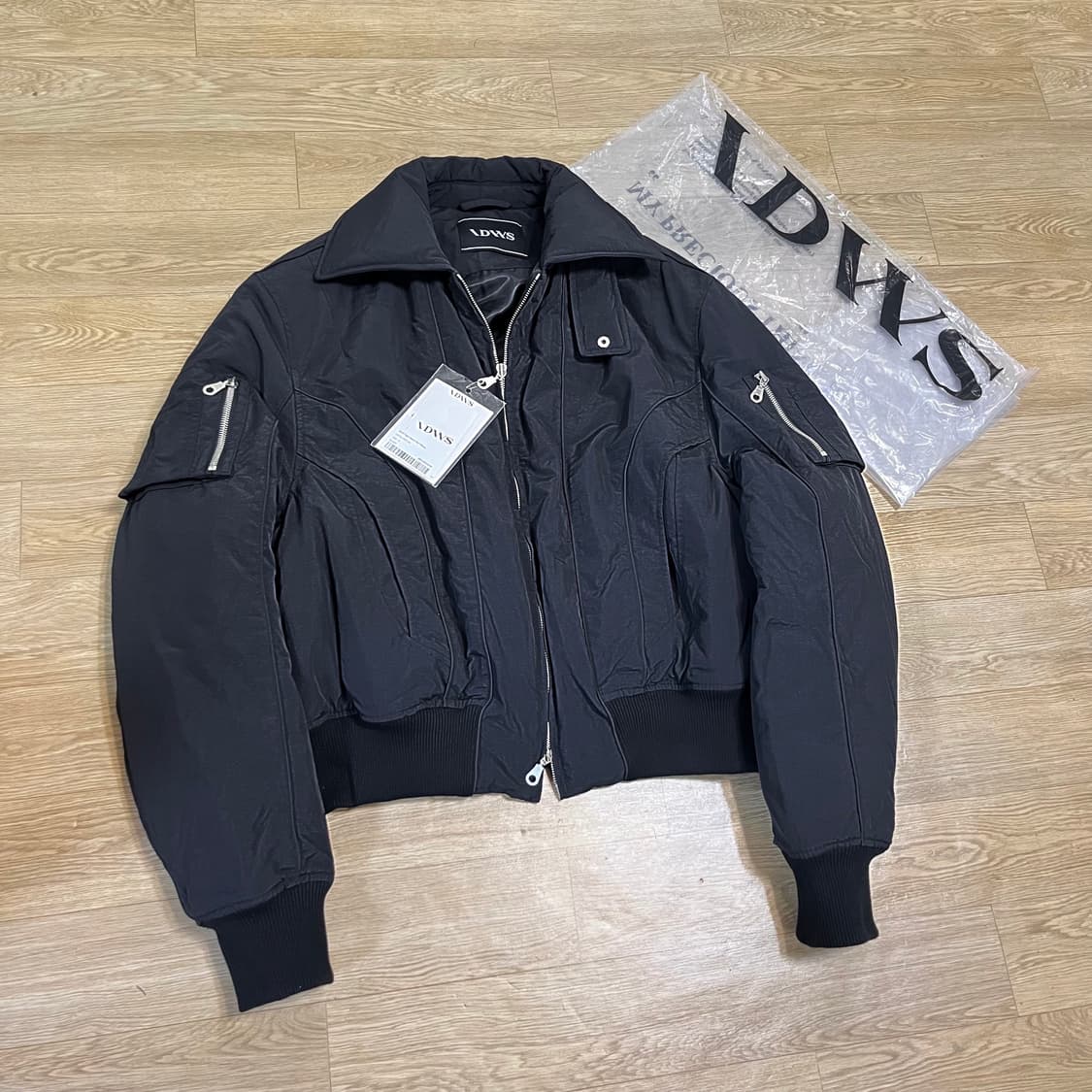 새상품) 아이돈워너셀 Solid High Neck Ma-1 마원 봄버 상품이미지1