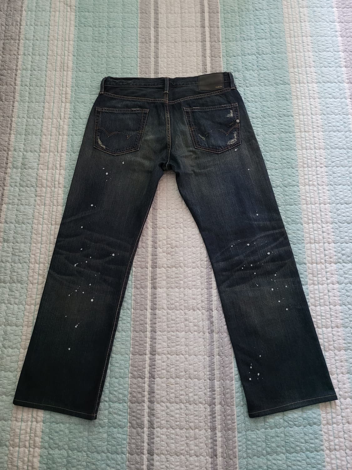 에드윈 재팬 503 Edwin 503 디스리페어 페인팅디테일진 32사이즈 상품이미지7