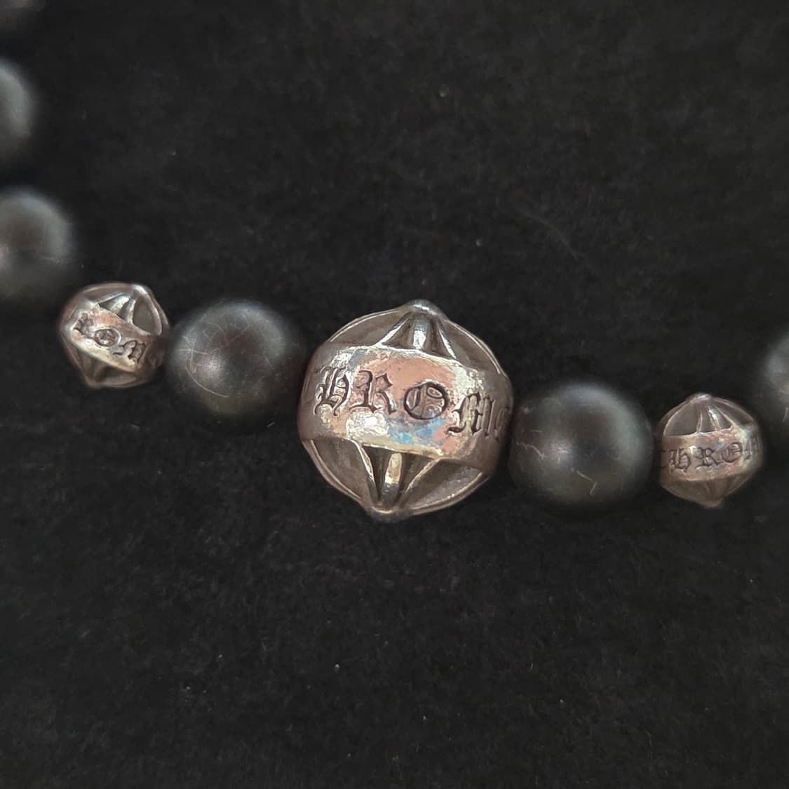 크롬하츠 비즈팔찌 BEAD 71 무광 오닉스 8mm 상품이미지3