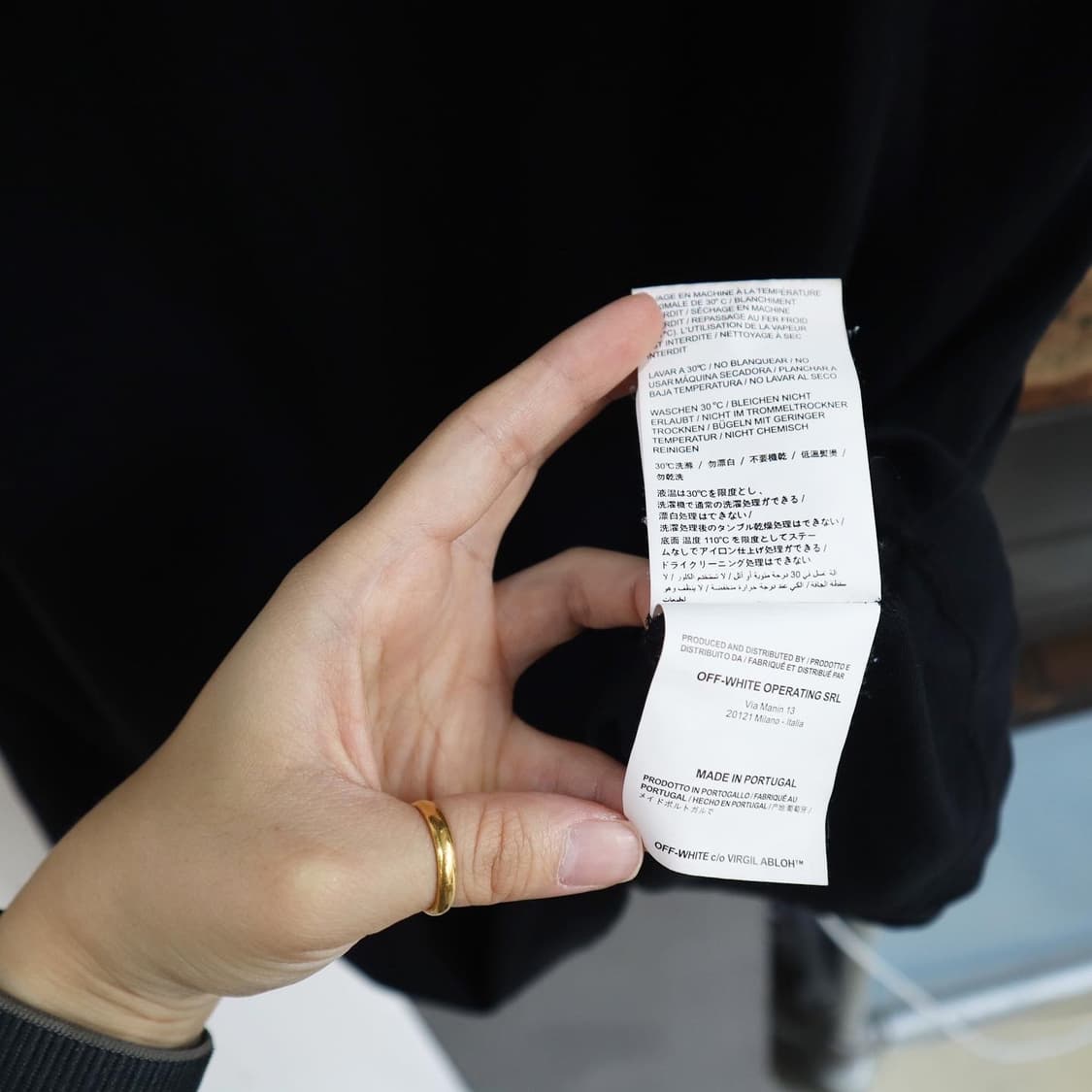 오프화이트 19ss 스플릿 로고 티셔츠 상품이미지8