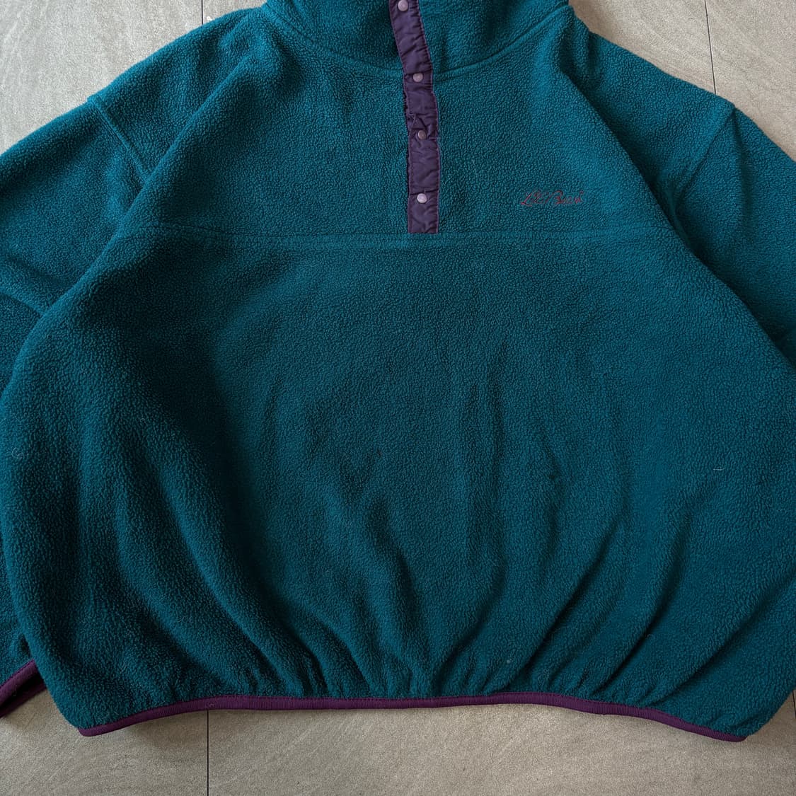 90s L.L.bean 90년대 생산 엘엘빈 그린 플리스 신칠라  상품이미지2