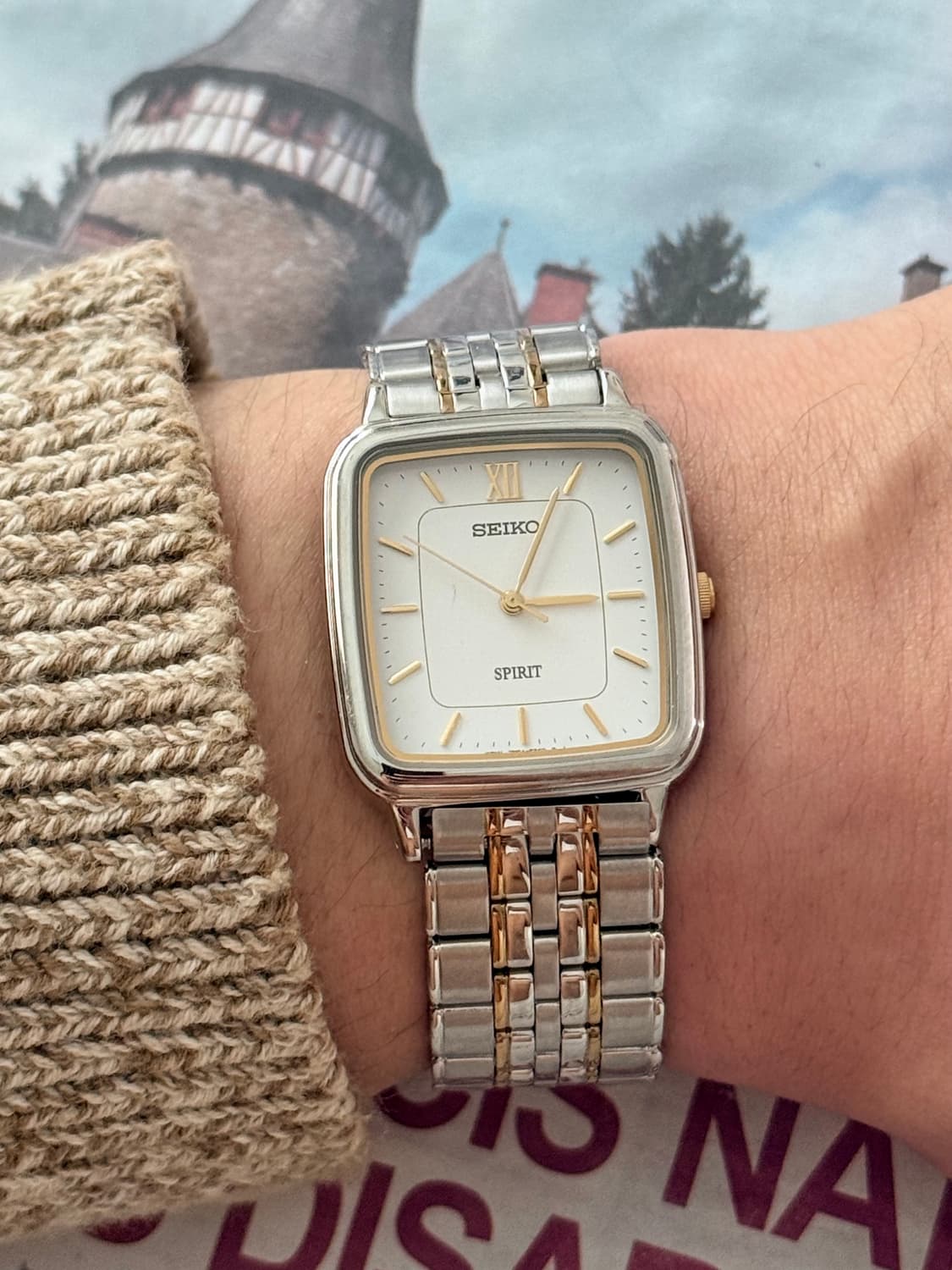 Seiko 세이코 SPRIT 콤비 스퀘어 쿼츠 상품이미지6